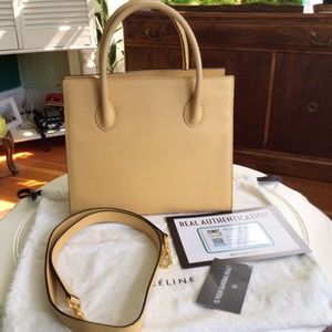 Authentic Celine Two way vintage handbag